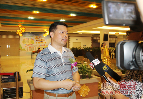林贤富总经理接受媒体采访