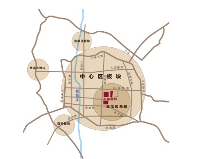 昆明商圈分布图图片