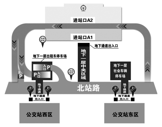 沈阳北站便捷换乘通道图片