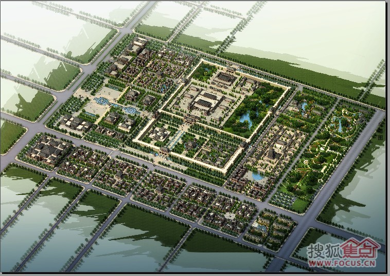 搜狐焦点小编解析:中国汉城综合性古代建筑