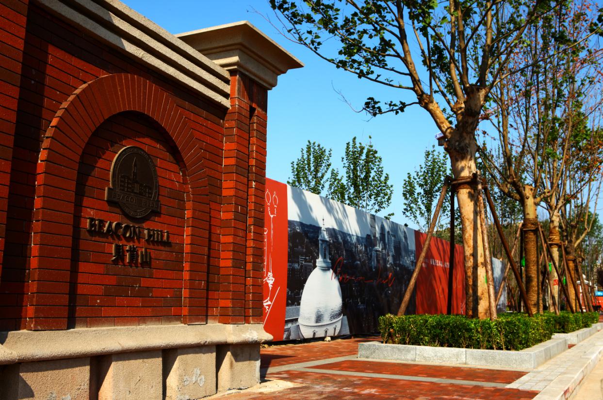 贝肯山用不同的树种创造每个小区的独特性,并提供足够的树荫给人行道.