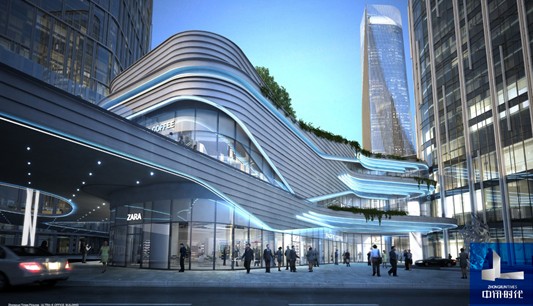 南岸弹子石cbd首发写字楼中讯时代效果图