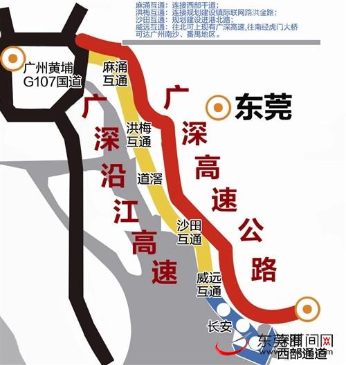 沿江高速路线图图片