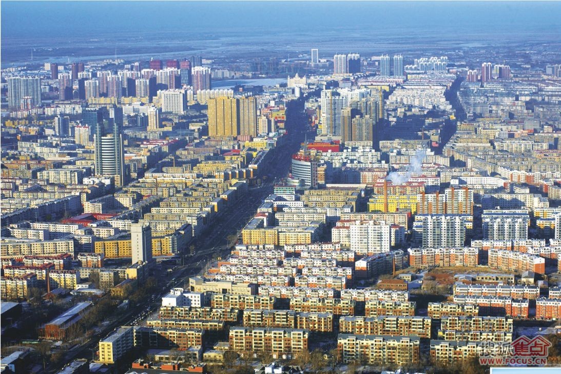 齐齐哈尔市北三区西北部鸟瞰图