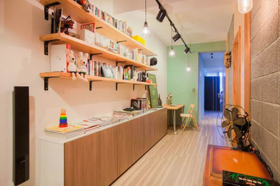 20平方米的超小户型时尚色彩装修效果-组图展