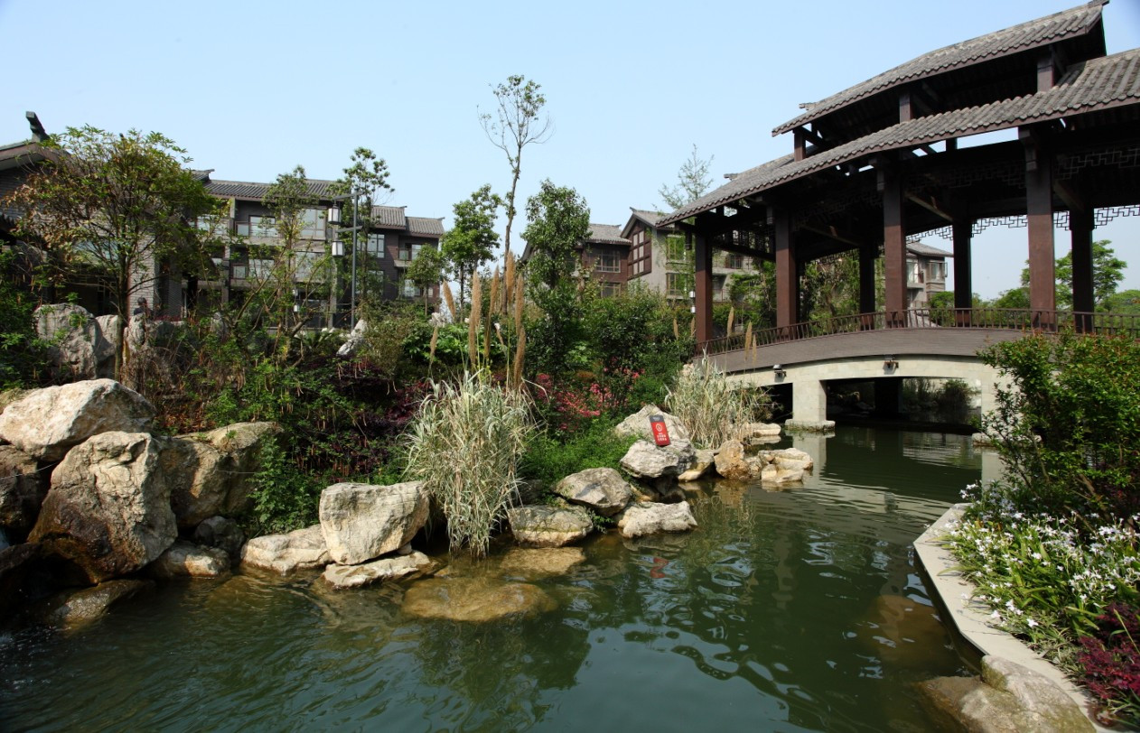 成都合院小区实景