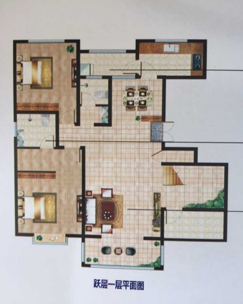 蒲城改善型购房必选之恒基顶跃214.45㎡户型解析