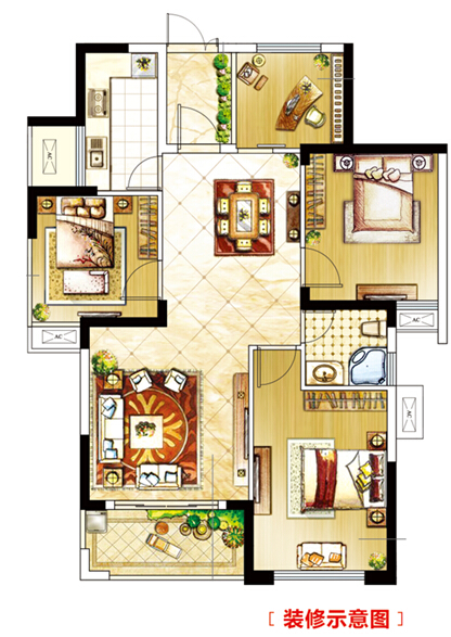 融冠亲城:90㎡住四房? 史上最变态户型!