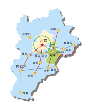 京津冀核心区形成1小时交通圈 规划23条城际线