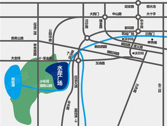 国际城纯静水岸高层滨邸独享小车河水域景观