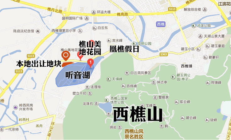 听音湖3.6万㎡商服地挂牌 须引入全球知名酒店