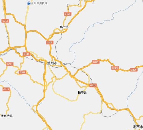 312国道甘肃详细路线图图片