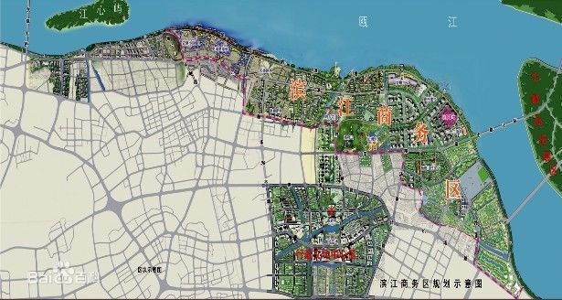 滨江商务区规划图