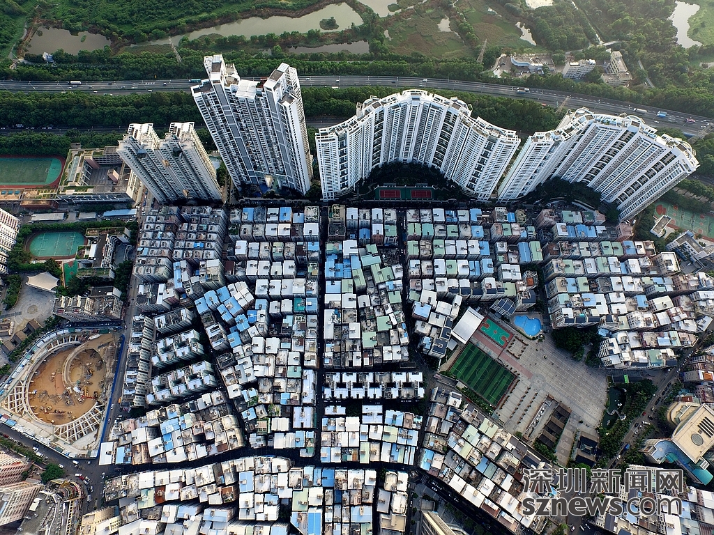 实拍改造前福田最大城中村 旧改释放住宅350万平