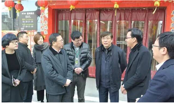 上海市嘉定区区长杲云,副区长沈华棣等多位领导在江桥镇政府书记袁航