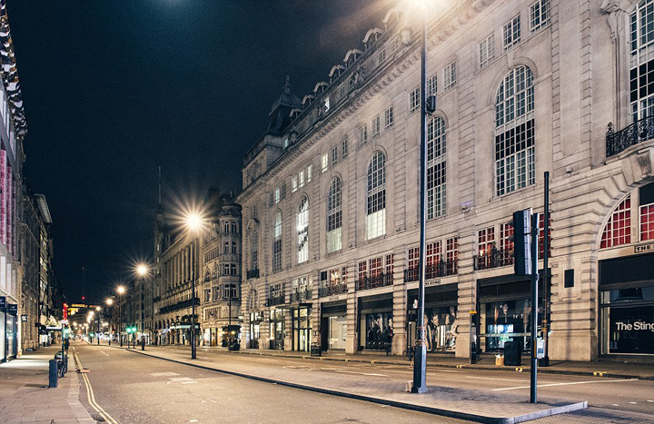 法摄影师镜头下的伦敦空荡如鬼城