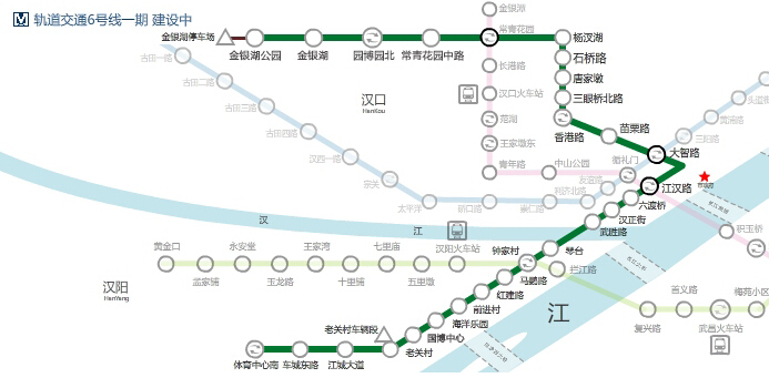 武汉地铁6号线路图片