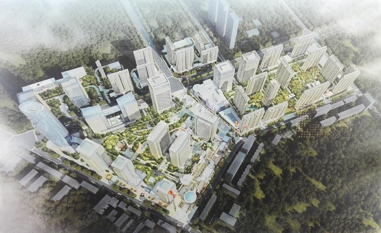 西固金融街项目规划效果图