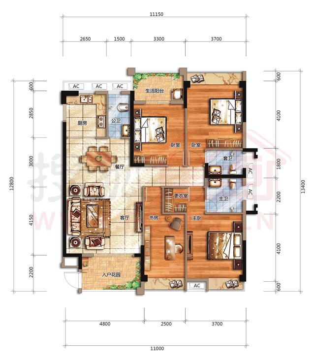 联泰汇悦春天七大户型及全方位高清效果图呈现