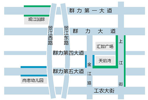 群力六路段可限时免费停车 含上游街第五大道等