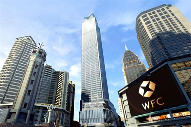 重庆环球金融中心(wfc,位于中国重庆解放碑中央商务区中心,建筑高度