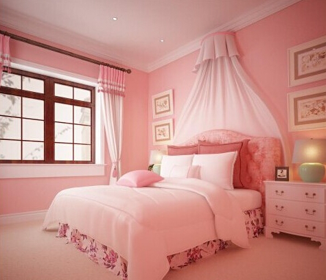 粉红色公主房,看着就好"稀饭".