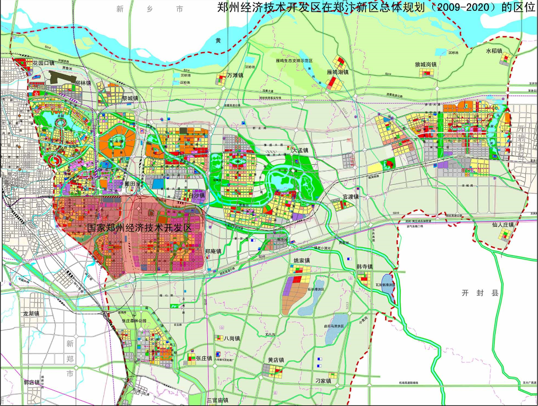 北臨鄭東南接港區 鄭州經開區或破局逆襲