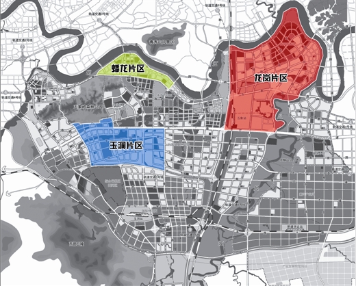 五象新区三大片区分布