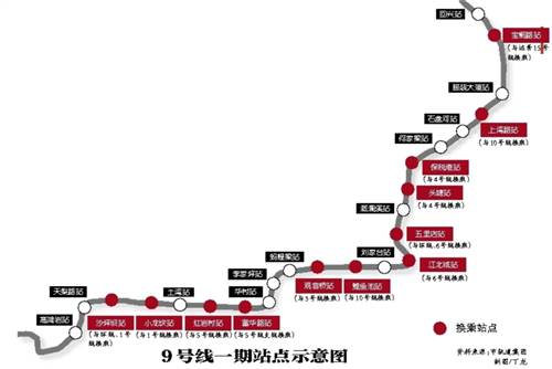 重庆轻轨九号线线路图图片