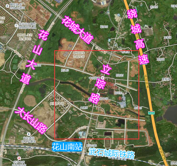 武汉花山河公园规划图图片