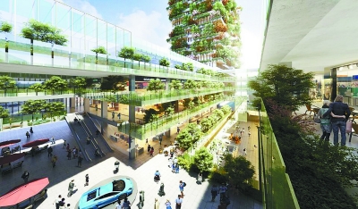 "垂直森林"大楼落户江北新区 预计明年建成