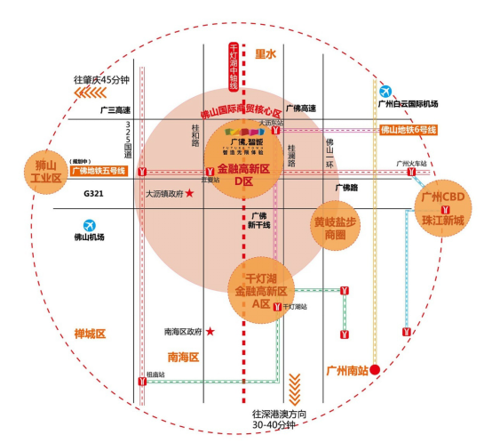 (广佛智城区位图)