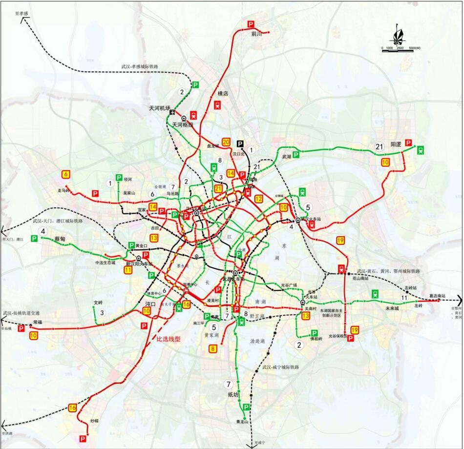 武漢地鐵第四輪規劃環評方案曝光 這兩條線被砍了