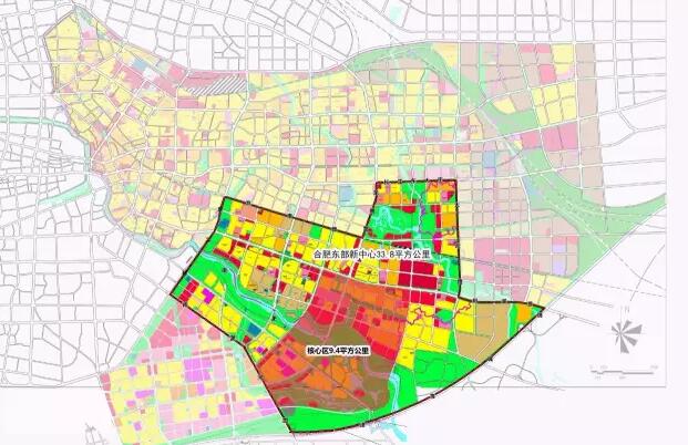 合肥东部新中心规划范围图
