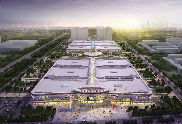 新疆君豪小商品城主入口半鸟瞰图