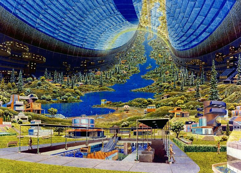 惊艳!人类未来的太空殖民地 一万个可容纳全人类