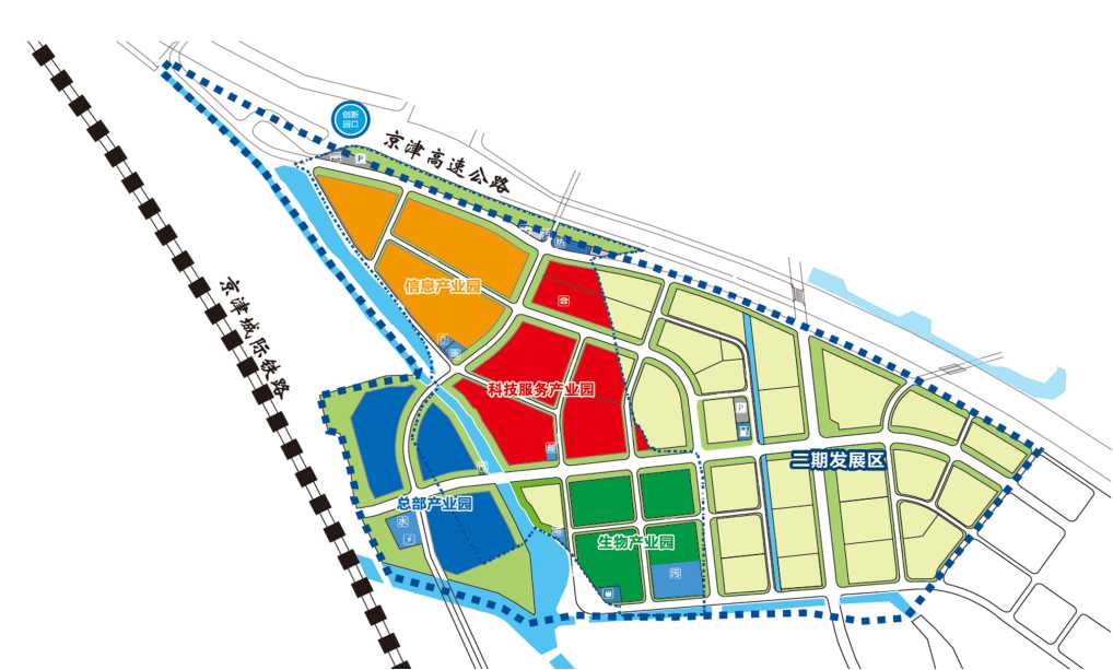 京津新城规划图图片