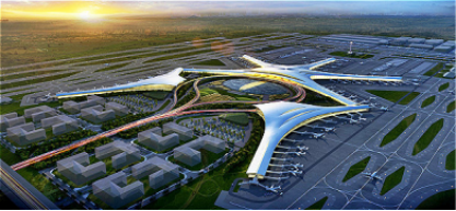 胶东国际机场 规划效果图