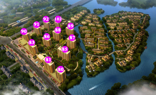 馥园鉴湖一号楼座图