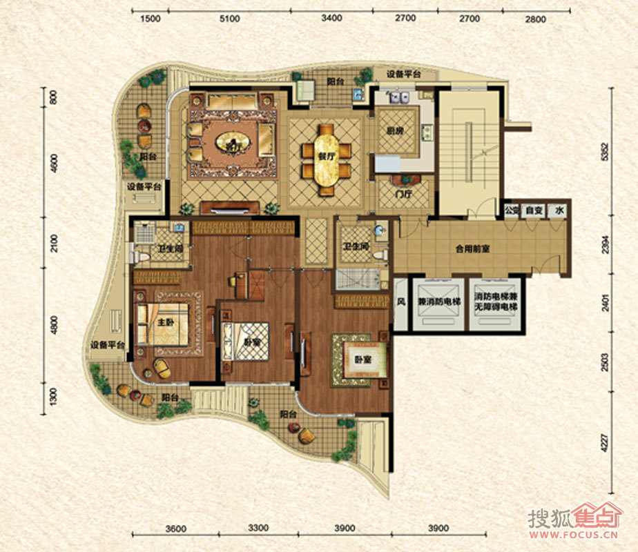 50-金昌香湖郡户型图-绍兴搜狐焦点网